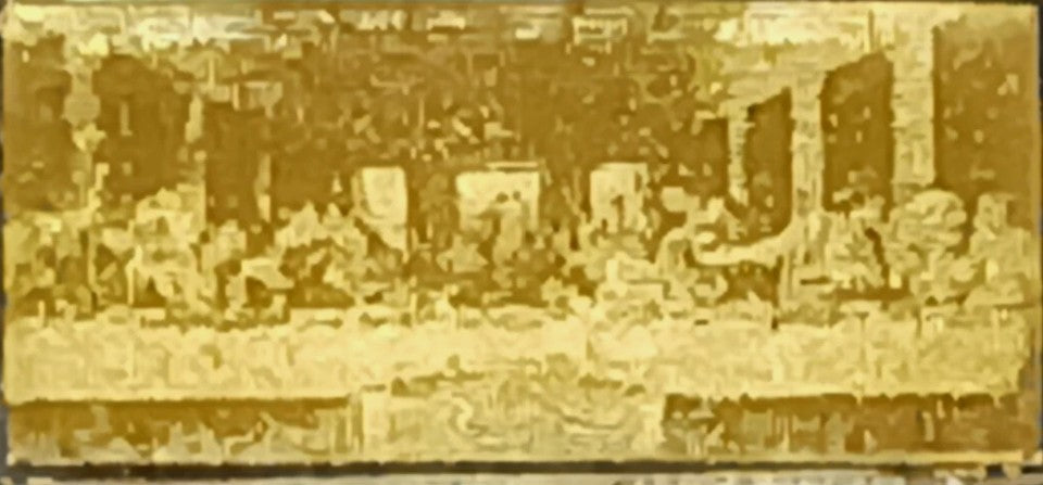 2025 Last Supper 1/1000 oz .9999 Gold Coin in Card Mintage of 9999 Commemorative Jesus Bar