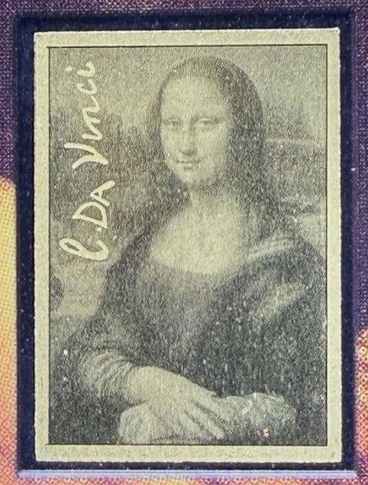 Mona Lisa by Da Vinci 1/1000 Oz .9999 Commemorative Gold Bar 3000 Francs Chad Gold Coin