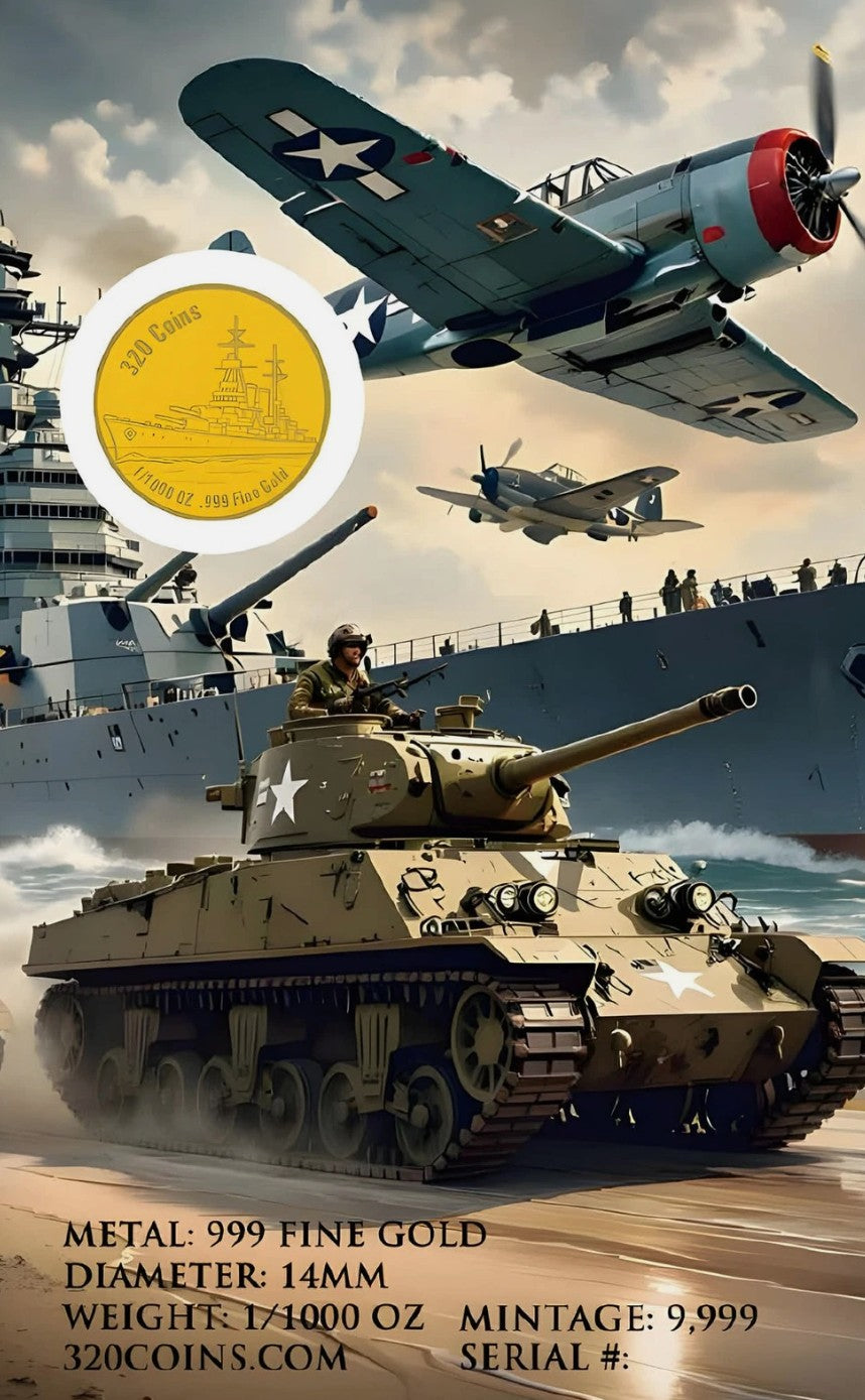 Rosie the Riveter We Can Do It! 1/1000 oz .9999 Commemorative Gold Coin in Card