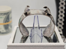 Load image into Gallery viewer, Vintage Navajo Indian 925 Silver Watch Band W/ Turquoise Native American Jewelry
