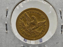 Load image into Gallery viewer, 1851 LIBERTY HEAD $2.5 GOLD QUARTER EAGLE Hard to Find Date Gold Coin Shop
