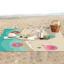 Load image into Gallery viewer, Waterproof Sandproof Beach Mat Folding Camping Supplies Blanket Portable Lightweight Outdoor Relax Picnic Travel Mat 200 X 210cm
