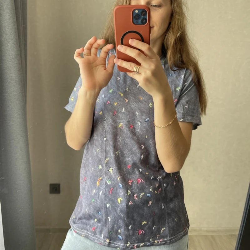 Women's Clothes 2025 Summer Shirts & Blouses Print Graphic T Shirts ropa barata de mujer con envíos gratis Top Mujer Regulai Fit