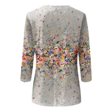 Load image into Gallery viewer, Women&#39;s Clothing T-shirt Fashion Casual Round Neck 3/4 Sleeve Loose Printed T-shirt Ladies Top Louse Beautiful Girls T-shirt

