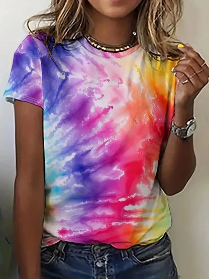 Women's Clothes 2025 Summer Shirts & Blouses Print Graphic T Shirts ropa barata de mujer con envíos gratis Top Mujer Regulai Fit