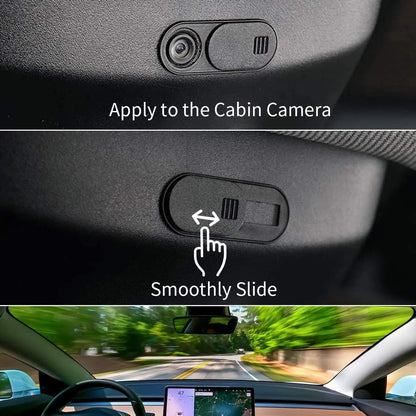 Privacy Protector Camera Cover For Tesla Model 3 Y Center Console Accessories Webcam Slide Switch Blocker Interior Sticker Trim