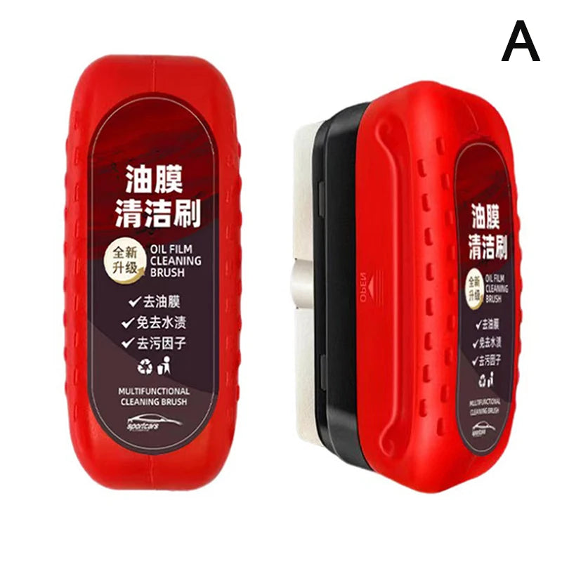 Car Glass Glossy Powerful Car Windshield Cleaner Oil Film Remover Car Window Glass Cleaner Removes Dirt Car Cleaning Brush