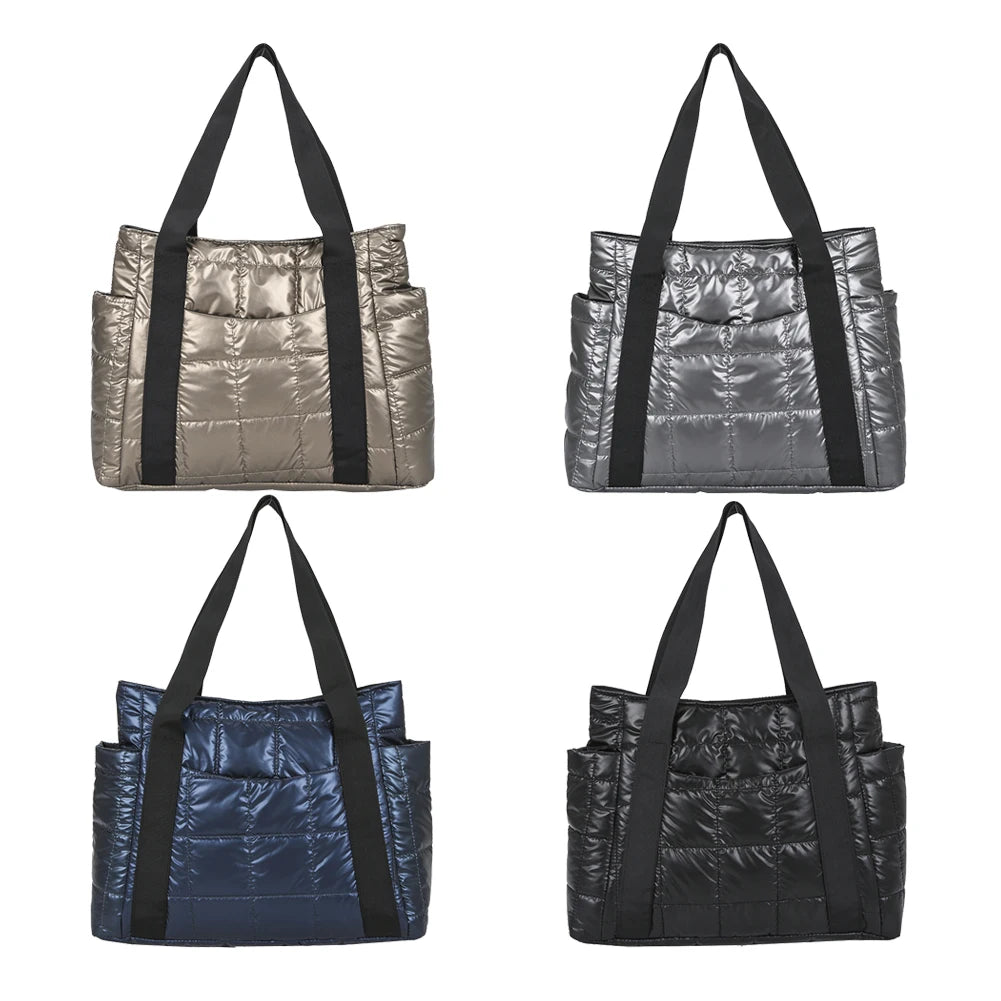 Handbags Women Bags Female Shoulder Bag Large Capacity Nylon Padded Clothing Bags Winter Bags Messenger Bags