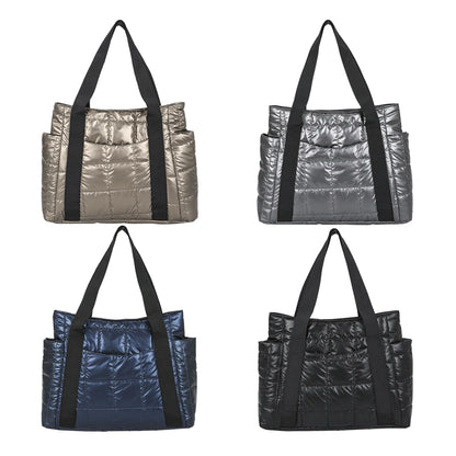 Handbags Women Bags Female Shoulder Bag Large Capacity Nylon Padded Clothing Bags Winter Bags Messenger Bags