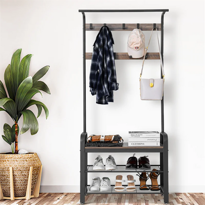 Clothes Hanger Multi-ayer Shoe Rack Doorway Hangers Shoe Shelf Coat Rack Storage Clothing Indoor Storage Furniture Hat Hangers