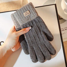 Load image into Gallery viewer, Women Men Warm Winter Touch Screen Gloves Stretch Knit Mittens Wool Full Finger Guantes Female Crochet Glove
