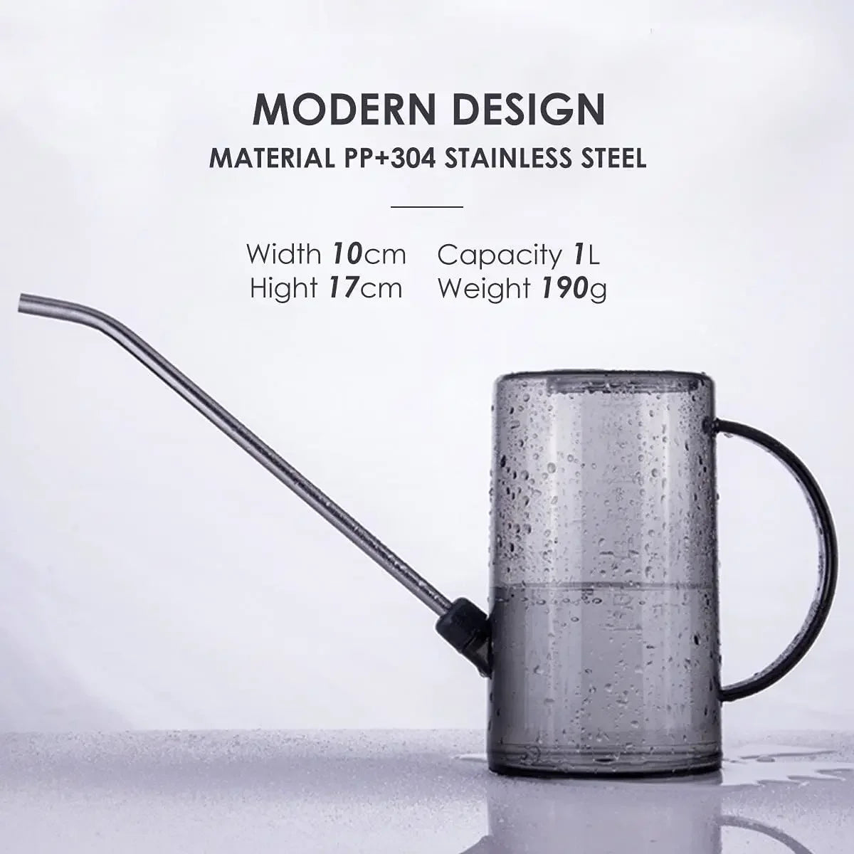 Watering Can, Small Watering Cans for House Plants, Succulents and Flowers,Long Spout,1 Liter,with Bonus Plant Spray Bottle