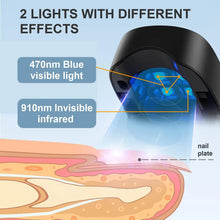 Load image into Gallery viewer, Nail Fungus Cleaning Light Device for Onychomycosis USB Charge 905nm Infrared Light 470nm Blue Light NailSalon Nail Fungus Laser
