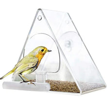 Load image into Gallery viewer, Acrylic Bird Feeder Hanging Seed Feeder Clear Wild Bird Seed Feeder Durable Window View Garden Outdoor Bird Feeding Supplies
