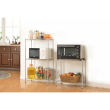 Load image into Gallery viewer, Changeable Assembly Floor Standing Carbon Steel Storage Rack Silver RT
