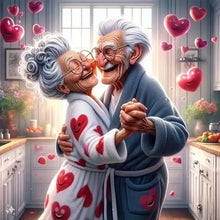 Load image into Gallery viewer, A romantic dance diamond painting set, DIY adult full diamond home decoration painting set, adult, frameless art crafts
