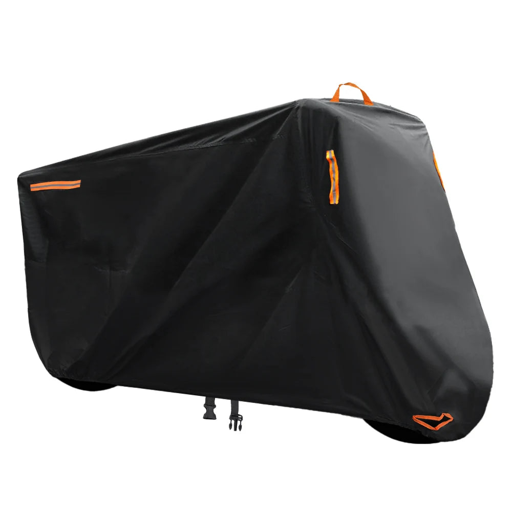 Motorcycle Waterproof Cover 420D UniversalOutdoor Protection Motorbike Rain Cover Sunshade Dustproof Uv Protective Thick Oxford