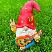 Load image into Gallery viewer, Garden Dwarf - An interesting hippie dwarf statue - A 4.72-inch tall lawn statue - suitable for outdoor or home decoration
