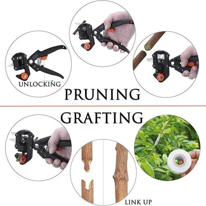 Garden Grafting Tools Set Professional Branch Cutter Secateur Pruning Plant Shears Boxes Fruit Tree Grafting Scissor Pruner Tool