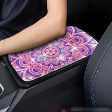 Load image into Gallery viewer, 1 DIY diamond painting set, canvas material mandala themed car pad, suitable for car interior decoration pad gifts.
