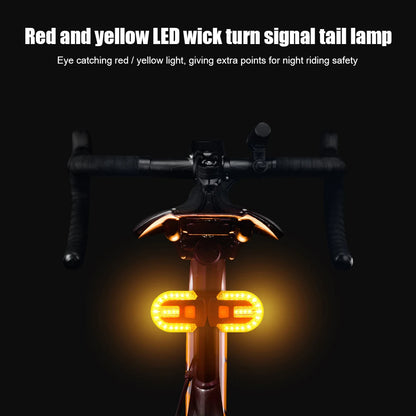 Bike Turn Signal Rear Light LED Bicycle Light USB Rechargeable Wireless Remote Control Bike Back MTB Tail Light Bike Accessories