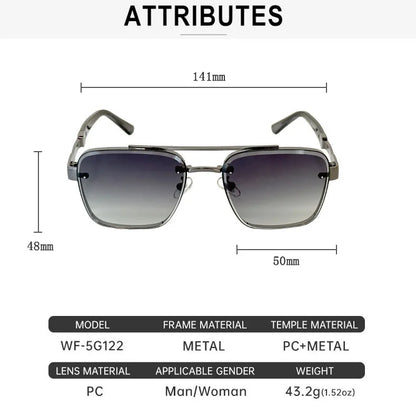 New Sunglasses For Men Luxury Fashion Glasses Sunscreen  Square Sunglasses Women Trendy Vintage Gafas De Sol Hombre Zonnebril Su