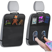 Load image into Gallery viewer, Car rear seat cover with 3 pocket storage pockets, waterproof seat protector, car seatback protector, dirt and scratch resistant
