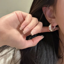 Load image into Gallery viewer, 925 Sterling Silver Earrings For Women Trendy Simple Circle Handmade Earring Jewelry Prevent Allergy Party Accessories
