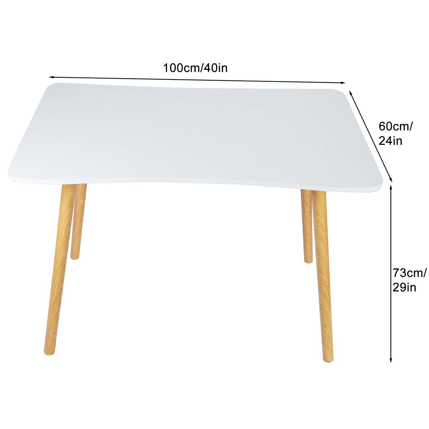 Stand Up Desk Workstation Whole-Piece Desktop Ergonomic Standing Computer Desk Home Office Study Desk Wood Spacious For Student