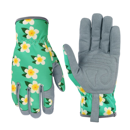 Gardening Gloves for Women Breathable leather Garden Gloves with Grip Thorn-Proof Puncture-Resistant Work Gloves