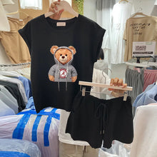 Load image into Gallery viewer, Summer Women Clothing Sets Sleeveless Vest+Shorts Two-piece Suit Korean Fashion Female Loose Outfits Ladies Casual Tracksuit
