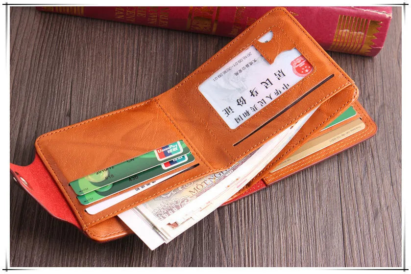 Men's Wallets with 100 US Dollar Pattern Money Clip PU Leather Wallet Zipper Card Holder Coin Pocket Purse Father's Day Gifts