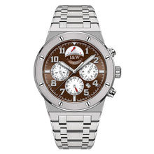 Load image into Gallery viewer, I&amp;W Men Automatic Watch 41mm Luxury Mechanical Wristwatch Waterproof Sapphire Steel Strap Power Reserve Indicator Month Week
