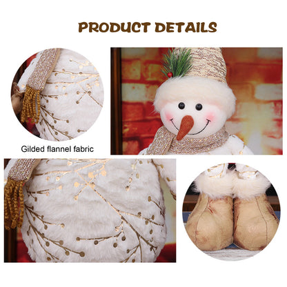 Christmas Snowman Plush Toys Full of Warm Atmosphere Stuffed Toy for Family Friend Neighbor Gifts