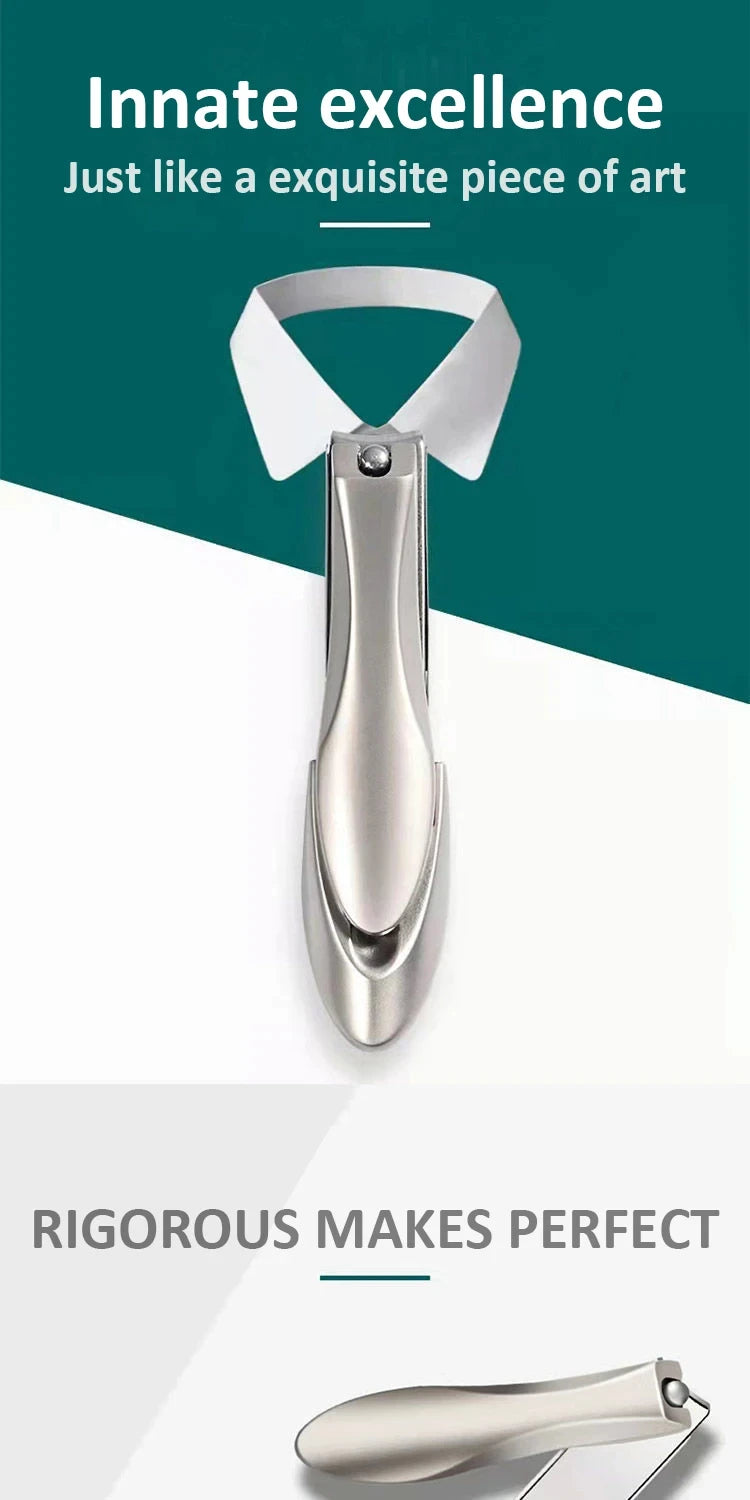 Nail Clippers Stainless Steel Anti Splash Fingernail Cutter Manicure Tools Bionics Design Nail Trimmer Pedicure Scissor