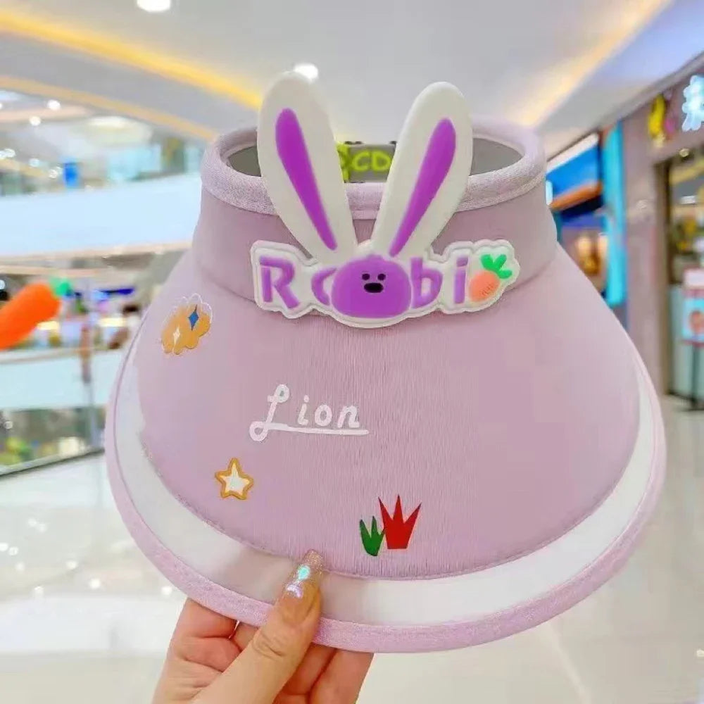 Kids Sun Hats Children Outdoor Summer Visors Cute Rabbit Wings Bunny Hat Summer Hat For Kids Boys Girls Hats