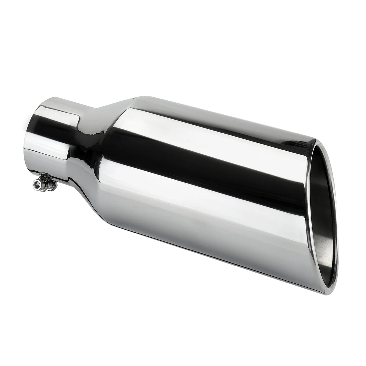Universal Exhaust Tip 3inch Inlet 5inch Outlet 12inch Length Tailpipe Anti-Corrosive Car Straight Exhaust Tail Throat Tail Pipe