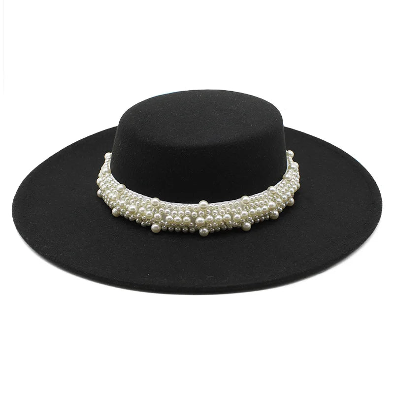 Bowler hat Women's cap hats for men fedoras fashion 2023 fedoras felt panama chapel beach elegant Wedding picture hat fascinator