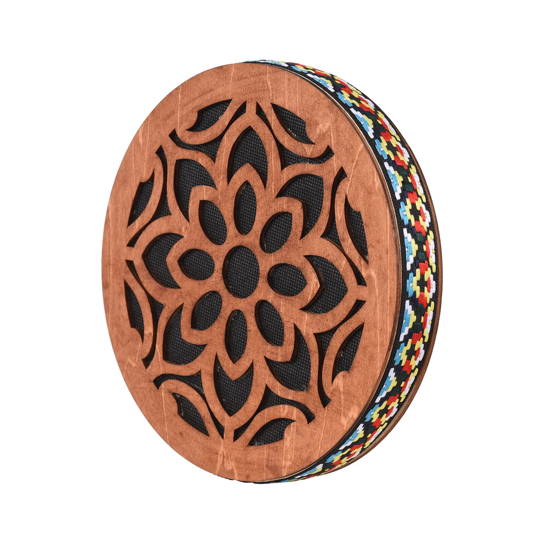 8/12-inch Ocean Drum Ethnic Percussion Instrument Onomatopoeic Music Portable Hand Drum Instrument Sound Therapy Relaxing Water