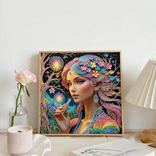 Load image into Gallery viewer, DIY Beautiful lady Diamond Art Painting Kits,Diamond Dots Art Paintings for Beginners and adults for Home Wall Decorate Gifts
