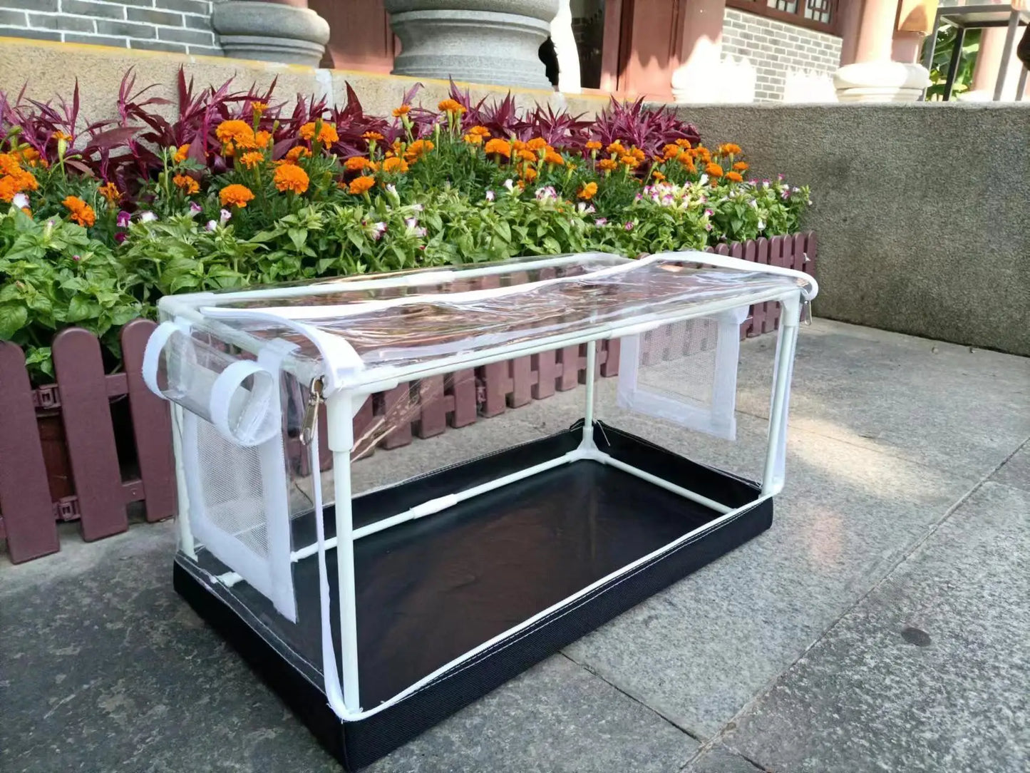 Home gardening, mushrooms, vegetables, small succulent plants, insulation, moisturizing, waterproof greenhouse shed, front door