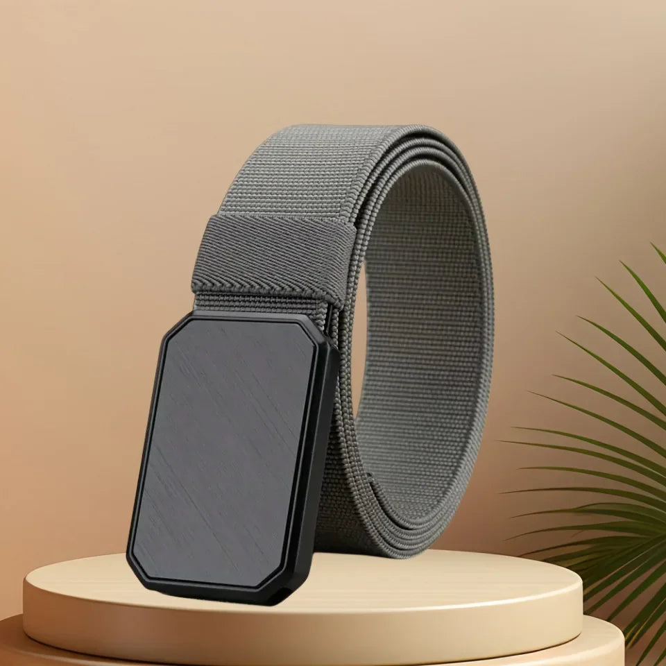 Men's Belt With Magnet Buckle Men's Outdoor Travel Magnetic Tactical Belt No Metal Automatic Magnetic Buckle Nylon Belt