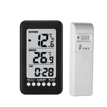 Load image into Gallery viewer, LCD ℃/℉ Digital Wireless Indoor/Outdoor Thermometer Clock Temperature Meter With Transmitter
