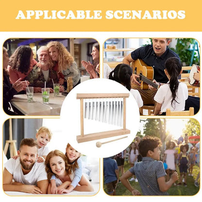 Bars Chime Fun Chimes Percussion Music Instruments Collaborative Entertainment Tool Lightweight Windchimes For Temple Classroom