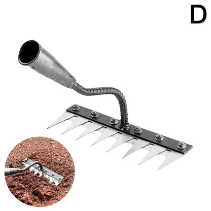 5/6/7/8 Garden Hoe Weeding Tool Digging Wild Vegetables Weeding Loosening Soil Agricultural Farm Tools Menggang Rake