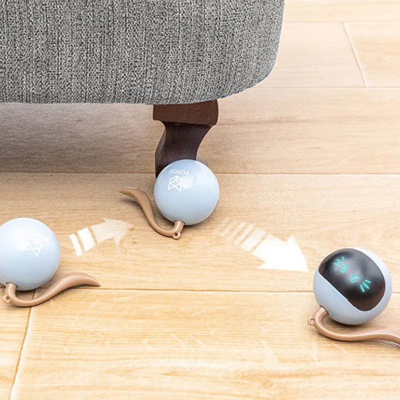 Smart Electric Cat Toys Automatic Rolling Ball Interactive Cat Toys For Cats Training Self-moving Kitten Toys Pet Accessories