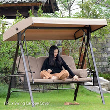 Load image into Gallery viewer, Garden Swing Canopy Replacement Top Cover Tarp Waterproof Sun Protection for Outdoor UV Protection　waterproof awning sunshade
