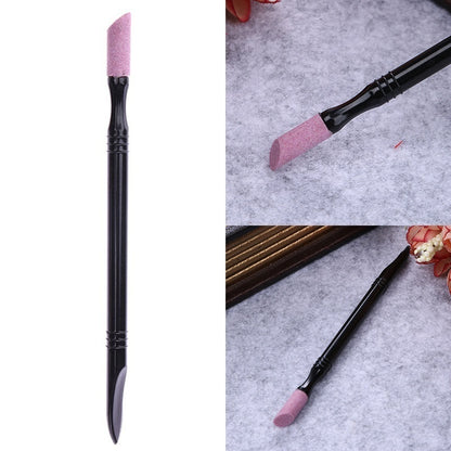 Nail Art New Double Headed Quartz Grinding Rod Engraving Grinding Pen Exfoliating and Rubbing Ongles Art Supplies