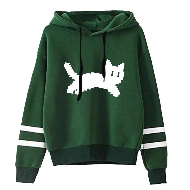 Woman Clothing Hot Sale Daily Womens Sweatshirts Fashion Pullovers Versatile Hoodies Stripe Jogging Casual Printing Sports Style