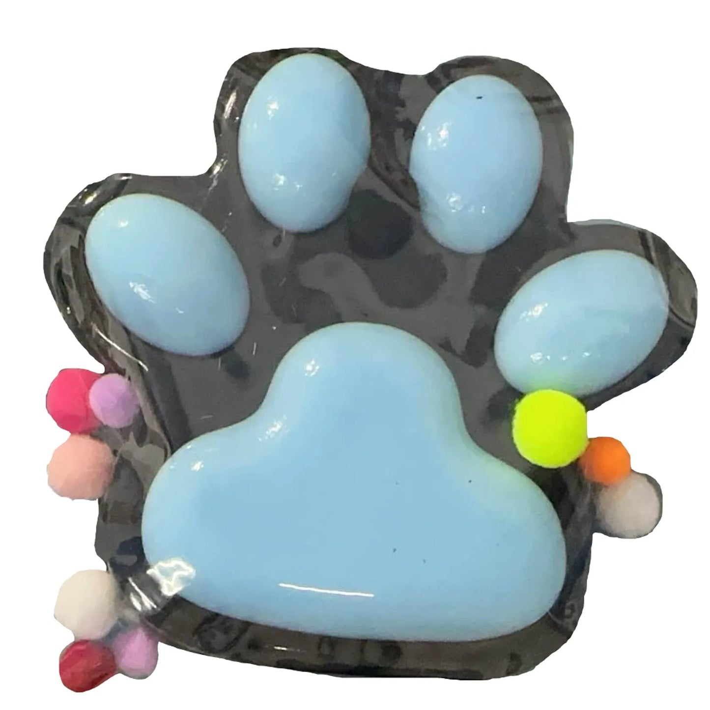 Jelly Glitter Cat Paw Stress Relief Decompression Toy Slow Rebound Pinch New Fidget Toy For Kids Adult Christmas Gifts